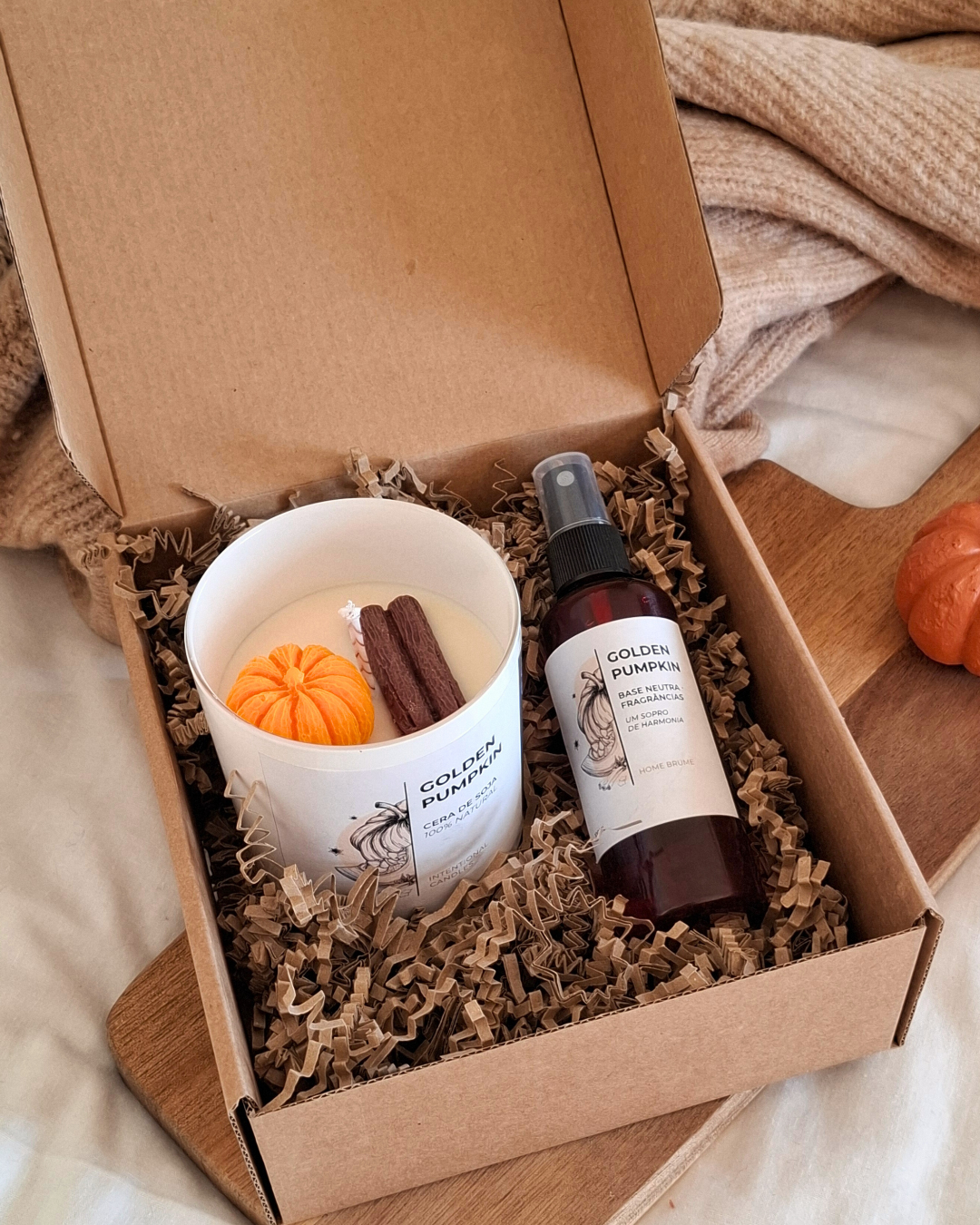 Pack Vela e Bruma Golden Pumpkin