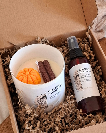 Pack Vela e Bruma Golden Pumpkin